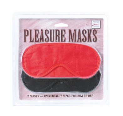 Maska-PLEASURE MASKS 2 PCS RED/BLACK